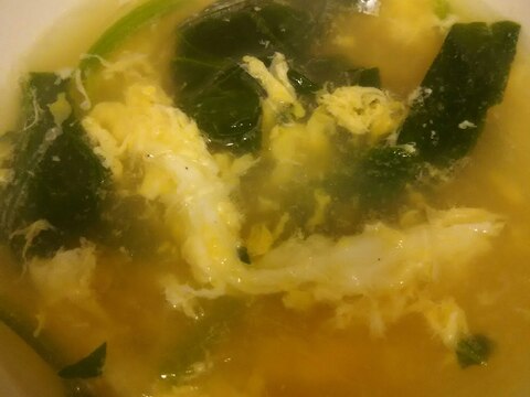 春雨と卵とほうれん草の中華スープ